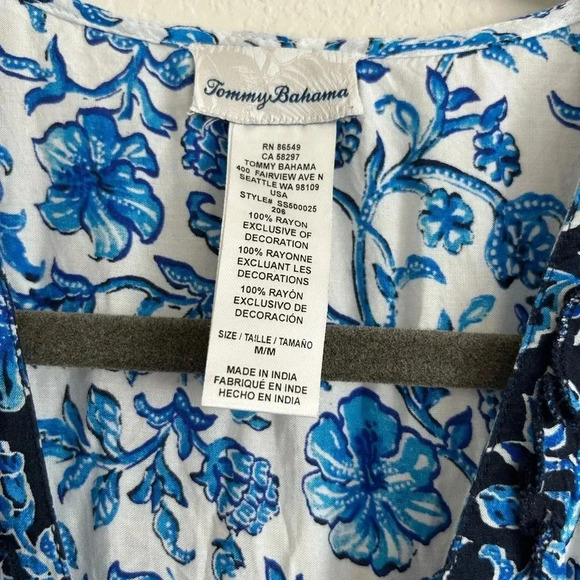 Tommy Bahama Midi Hi Lo Dress | size M - Picture 6 of 9